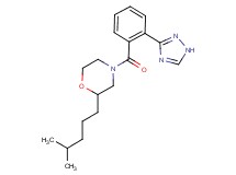 2-(4-methylpentyl)-4-[2-(1H-1,2,4-triazol-3-yl)benzoyl]morpholine
