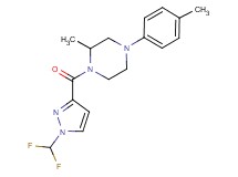 1-{[1-(difluoromethyl)-1H-pyrazol-3-yl]carbonyl}-2-methyl-4-(4-methylphenyl)piperazine