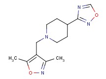 1-[(3,5-dimethylisoxazol-4-yl)methyl]-4-(1,2,4-oxadiazol-3-yl)piperidine