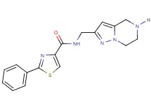 2-phenyl-N-(4,5,6,7-tetrahydropyrazolo[1,5-a]pyrazin-2-ylmethyl)-1,3-thiazole-4-carboxamide hydrochloride