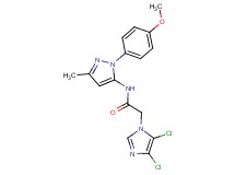 2-(4,5-dichloro-1H-imidazol-1-yl)-N-[1-(4-methoxyphenyl)-3-methyl-1H-pyrazol-5-yl]acetamide