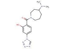 2-{[4-(dimethylamino)-1-azepanyl]carbonyl}-5-(1H-tetrazol-1-yl)phenol