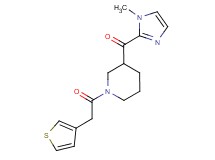 (1-methyl-1H-imidazol-2-yl)[1-(3-thienylacetyl)-3-piperidinyl]methanone