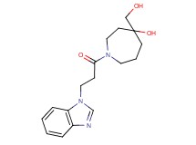 1-[3-(1H-benzimidazol-1-yl)propanoyl]-4-(hydroxymethyl)-4-azepanol