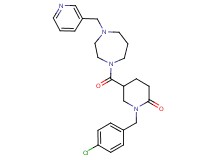 1-(4-chlorobenzyl)-5-{[4-(3-pyridinylmethyl)-1,4-diazepan-1-yl]carbonyl}-2-piperidinone