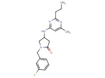 1-(3-fluorobenzyl)-4-[(6-methyl-2-propylpyrimidin-4-yl)amino]pyrrolidin-2-one