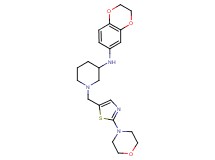 N-(2,3-dihydro-1,4-benzodioxin-6-yl)-1-{[2-(4-morpholinyl)-1,3-thiazol-5-yl]methyl}-3-piperidinamine