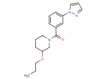 3-propoxy-1-[3-(1H-pyrazol-1-yl)benzoyl]piperidine