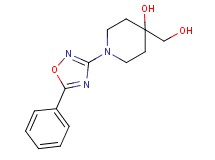 4-(hydroxymethyl)-1-(5-phenyl-1,2,4-oxadiazol-3-yl)piperidin-4-ol