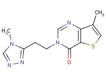 7-methyl-3-[2-(4-methyl-4H-1,2,4-triazol-3-yl)ethyl]thieno[3,2-d]pyrimidin-4(3H)-one