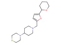 4-(1-{[5-(tetrahydro-2H-pyran-2-yl)-2-furyl]methyl}piperidin-4-yl)thiomorpholine