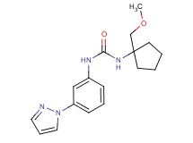 N-[1-(methoxymethyl)cyclopentyl]-N'-[3-(1H-pyrazol-1-yl)phenyl]urea
