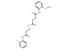 N-{3-[(2-fluorophenyl)amino]-3-oxopropyl}-N'-[2-(methylthio)phenyl]succinamide