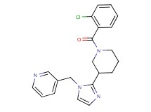 3-({2-[1-(2-chlorobenzoyl)-3-piperidinyl]-1H-imidazol-1-yl}methyl)pyridine