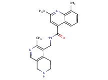 2,8-dimethyl-N-[(3-methyl-5,6,7,8-tetrahydro-2,7-naphthyridin-4-yl)methyl]-4-quinolinecarboxamide dihydrochloride