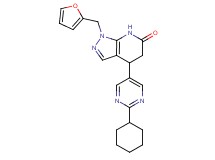 4-(2-cyclohexylpyrimidin-5-yl)-1-(2-furylmethyl)-1,4,5,7-tetrahydro-6H-pyrazolo[3,4-b]pyridin-6-one