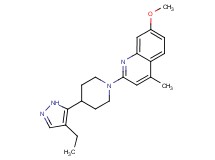 2-[4-(4-ethyl-1H-pyrazol-5-yl)piperidin-1-yl]-7-methoxy-4-methylquinoline