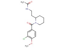 N-{2-[1-(3-chloro-4-methoxybenzoyl)-2-piperidinyl]ethyl}acetamide