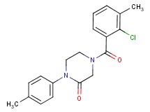 4-(2-chloro-3-methylbenzoyl)-1-(4-methylphenyl)-2-piperazinone