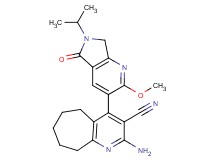 2-amino-4-(6-isopropyl-2-methoxy-5-oxo-6,7-dihydro-5H-pyrrolo[3,4-b]pyridin-3-yl)-6,7,8,9-tetrahydro-5H-cyclohepta[b]pyridine-3-carbonitrile