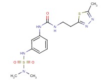 N-(3-{[(dimethylamino)sulfonyl]amino}phenyl)-N'-[2-(5-methyl-1,3,4-thiadiazol-2-yl)ethyl]urea