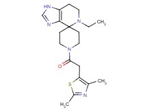 1'-[(2,4-dimethyl-1,3-thiazol-5-yl)acetyl]-5-ethyl-1,5,6,7-tetrahydrospiro[imidazo[4,5-c]pyridine-4,4'-piperidine]
