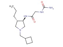 N~2~-(aminocarbonyl)-N~1~-[rel-(3R,4S)-1-(cyclobutylmethyl)-4-propyl-3-pyrrolidinyl]glycinamide hydrochloride