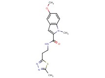 5-methoxy-1-methyl-N-[2-(5-methyl-1,3,4-thiadiazol-2-yl)ethyl]-1H-indole-2-carboxamide