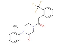 1-(2-methylphenyl)-4-{[2-(trifluoromethyl)phenyl]acetyl}-2-piperazinone