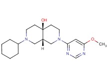 (4aS*,8aS*)-2-cyclohexyl-7-(6-methoxypyrimidin-4-yl)octahydro-2,7-naphthyridin-4a(2H)-ol
