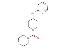 N-[1-(morpholin-4-ylcarbonyl)piperidin-4-yl]pyrimidin-4-amine