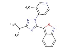 3-[3-isopropyl-1-(3-methylpyridin-4-yl)-1H-1,2,4-triazol-5-yl]-2,1-benzisoxazole