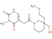 5-{2-[3-(hydroxymethyl)-3-(2-methoxyethyl)-1-piperidinyl]-2-oxoethyl}-3-methyl-2,4(1H,3H)-pyrimidinedione
