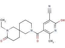 5-[(8-ethyl-9-oxo-2,8-diazaspiro[5.5]undec-2-yl)carbonyl]-2-hydroxy-6-methylnicotinonitrile