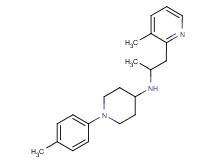 N-[1-methyl-2-(3-methylpyridin-2-yl)ethyl]-1-(4-methylphenyl)piperidin-4-amine