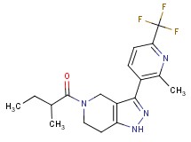 5-(2-methylbutanoyl)-3-[2-methyl-6-(trifluoromethyl)pyridin-3-yl]-4,5,6,7-tetrahydro-1H-pyrazolo[4,3-c]pyridine