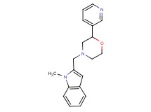 1-methyl-2-[(2-pyridin-3-ylmorpholin-4-yl)methyl]-1H-indole