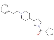 4-[1-(cyclopentylcarbonyl)-3-pyrrolidinyl]-1-(2-phenylethyl)piperidine
