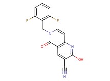 6-(2,6-difluorobenzyl)-2-hydroxy-5-oxo-5,6-dihydro-1,6-naphthyridine-3-carbonitrile