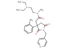 N-[2-(diethylamino)ethyl]-N-methyl-2-[3-(2-methylphenyl)-2,5-dioxo-1-(4-pyridinylmethyl)-3-pyrrolidinyl]acetamide