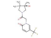 1-{2-[(3R)-3-hydroxy-3,4,4-trimethyl-1-pyrrolidinyl]-2-oxoethyl}-5-(trifluoromethyl)-2(1H)-pyridinone