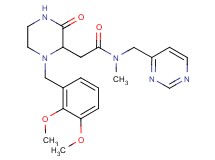 2-[1-(2,3-dimethoxybenzyl)-3-oxo-2-piperazinyl]-N-methyl-N-(4-pyrimidinylmethyl)acetamide