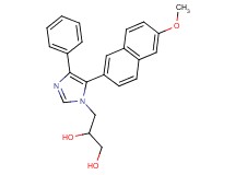 3-[5-(6-methoxy-2-naphthyl)-4-phenyl-1H-imidazol-1-yl]propane-1,2-diol