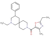2-ethyl-9-[(2-ethyl-4-methyl-1,3-oxazol-5-yl)carbonyl]-4-phenyl-2,9-diazaspiro[5.5]undecane