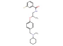 N-[2-(4-{[cyclohexyl(methyl)amino]methyl}phenoxy)propyl]-3-fluorobenzamide
