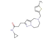 N-cyclopropyl-3-{5-[(5-methyl-2-thienyl)methyl]-5,6,7,8-tetrahydro-4H-pyrazolo[1,5-a][1,4]diazepin-2-yl}propanamide