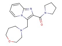 3-(1,4-oxazepan-4-ylmethyl)-2-(pyrrolidin-1-ylcarbonyl)imidazo[1,2-a]pyridine