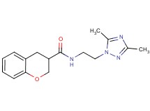 N-[2-(3,5-dimethyl-1H-1,2,4-triazol-1-yl)ethyl]chromane-3-carboxamide