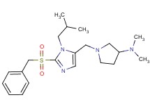 1-{[2-(benzylsulfonyl)-1-isobutyl-1H-imidazol-5-yl]methyl}-N,N-dimethyl-3-pyrrolidinamine