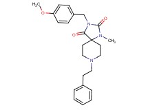 3-(4-methoxybenzyl)-1-methyl-8-(2-phenylethyl)-1,3,8-triazaspiro[4.5]decane-2,4-dione
